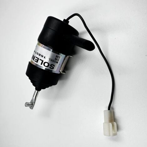 BEBUSINGOTO Solenoide di arresto carburante 16851-60014 Solenoide di arresto carburante di ricambio per Kubota BX2230D RTV900R RTV900T B7410D BX1500D BX1800D