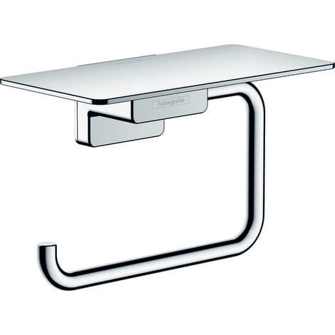 Support de papier toilette hansgrohe AddStoris, avec tablette,