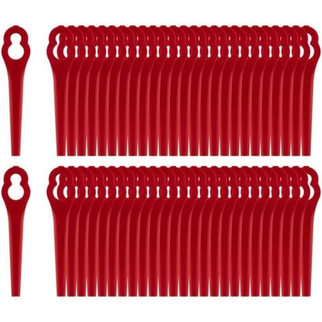 Confezione da 100 lame di ricambio compatibili con decespugliatore a batteria Einhell - Lama in plastica per decespugliatore Einhell