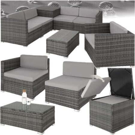 Salottino in rattan Pisa - arredo giardino, mobili da giardino, divani da esterno
