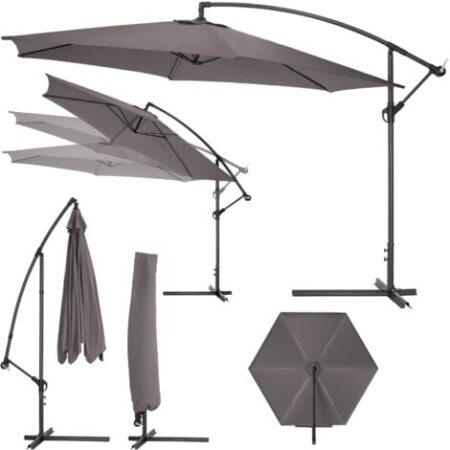 ombrellone 350 cm diametro - ombrellone a braccio, ombrellone giardino, ombrellone decentrato