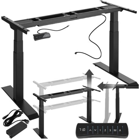 Telaio per scrivania Denis 110-190 x 68 x 58-123 cm - gambe per tavoli, base per tavoli, piedi per tavolo