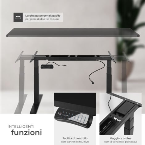 Telaio per scrivania Denis 110-190 x 68 x 58-123 cm - gambe per tavoli, base per tavoli, piedi per tavolo