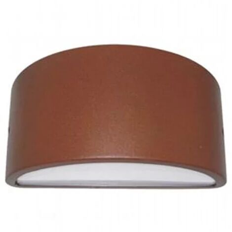 applique chiusa in alluminio per esterno - colore corten.