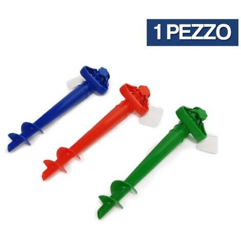 Picchetto per Ombrellone da Spiaggia in Abs H42 Cm Colori Assortiti