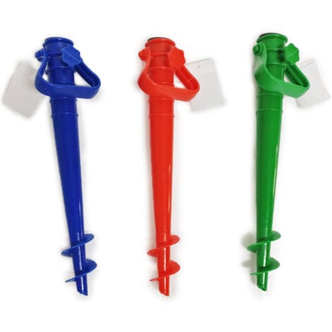 Picchetto per Ombrellone da Spiaggia in Abs H42 Cm Colori Assortiti