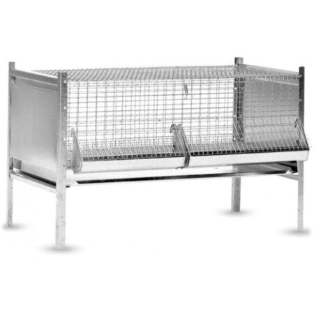 Gabbia per Pulcini Antitopo in Lamiera e Rete Zincata 100x63x65 cm Rocila