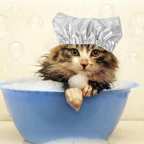 Cuffie da doccia per animali domestici Zerodis, cuffia da bagno per gatti e cani, cuffia impermeabile, cuffia impermeabile, accessori per doccia e bagno per animali domestici (A)