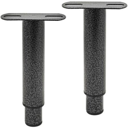 Gambe per letto, piedini per base letto, set di 2 gambe per letto in metallo regolabili, piedini per base letto in metallo per impieghi gravosi, adatti per doghe universali per base letto in metallo,