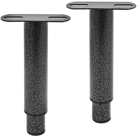 Gambe per letto, piedini per base letto, set di 2 gambe per letto in metallo regolabili, piedini per base letto in metallo per impieghi gravosi, adatti per doghe universali per base letto in metallo,