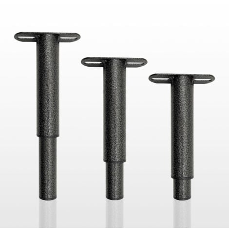 Gambe per letto, piedini per base letto, set di 2 gambe per letto in metallo regolabili, piedini per base letto in metallo per impieghi gravosi, adatti per doghe universali per base letto in metallo,
