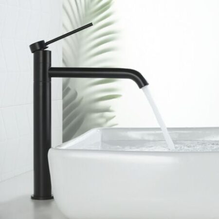Rubinetto Miscelatore Bagno per Miscelatore Lavabo Alto e Lavandino Bagno e Fredda e Calda Regolabile Rubinetto