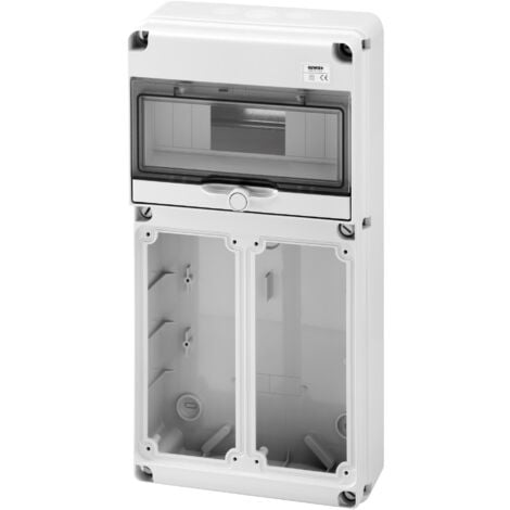 Quadro q-din 10 moduli 2 flange ib verticali 16/32 a ip65 gewiss gw68025n