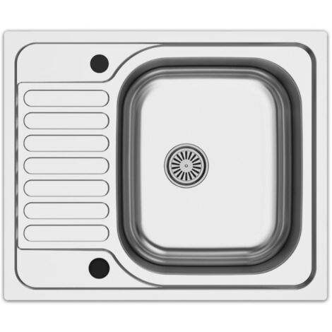 Cucinino con lavello e piano cottura in vetroceramica 3 cassetti colore bianco larice 120x60x85H cm - Miniki