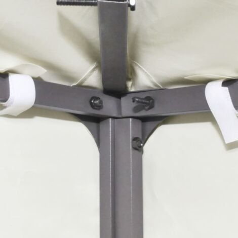 vidaXL Telo di Ricambio per Gazebo 310g/m² Bianco Crema 3x3m