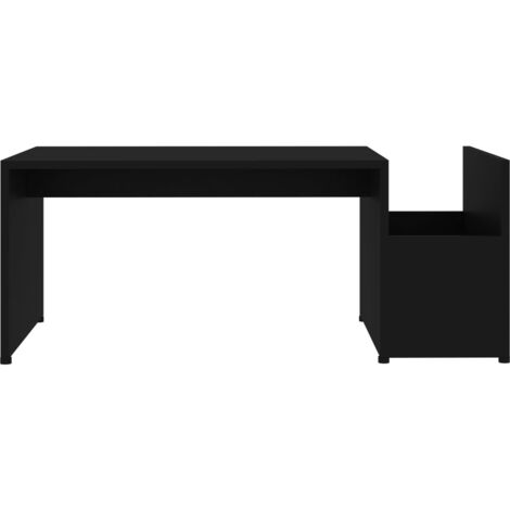 vidaXL Tavolino da Salotto Nero 90x45x35 cm in Legno Multistrato