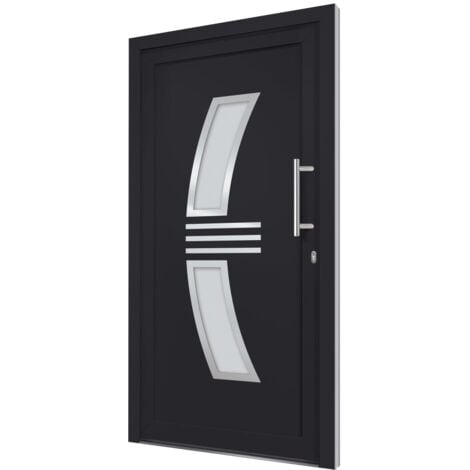 vidaXL Porta di Ingresso Antracite 108x208 cm