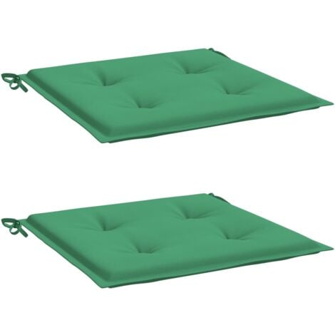 vidaXL Cuscini per Sedia 2 pz Verdi 50x50x3 cm in Tessuto Oxford