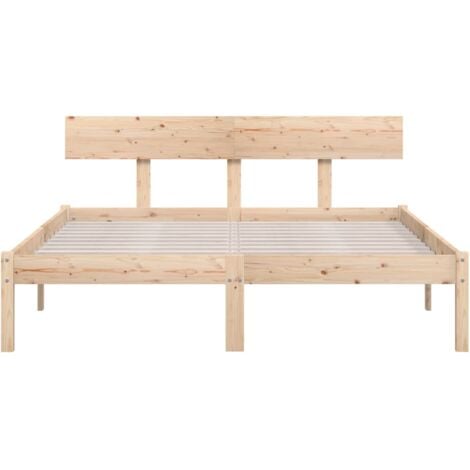 vidaXL Giroletto in Legno Massello di Pino 140x190 cm