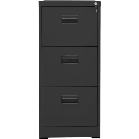 vidaXL Schedario Antracite 46x62x102,5 cm in Acciaio