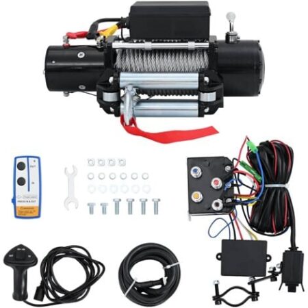vidaXL Argano Elettrico 12 V 5909 kg