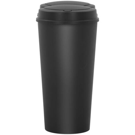 vidaXL Pattumiera Doppia Nera 50L