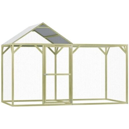 vidaXL Pollaio 3x1,5x2 m in Legno di Pino Impregnato