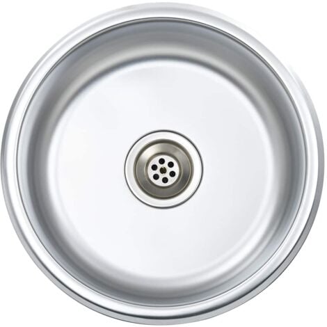 vidaXL Lavello da Cucina con Filtro e Sifone in Acciaio Inox