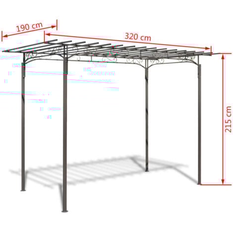 Arco pergola da giardino per rose in acciaio decorazione giardino