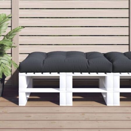 vidaXL Cuscino per Pallet Antracite 120x80x12 cm in Tessuto