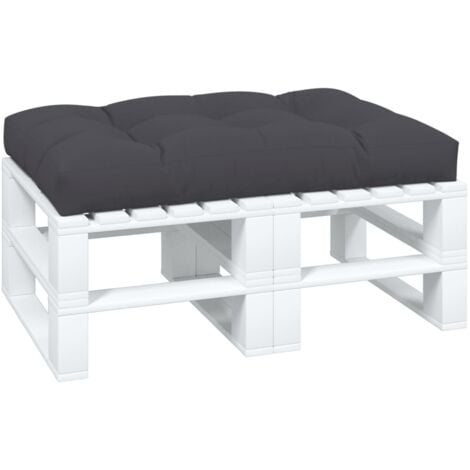 vidaXL Cuscino per Pallet Antracite 120x80x12 cm in Tessuto