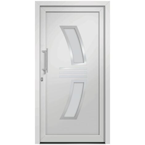 vidaXL Porta di Ingresso Bianca 98x208 cm