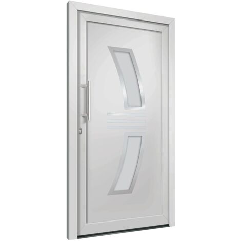 vidaXL Porta di Ingresso Bianca 98x208 cm