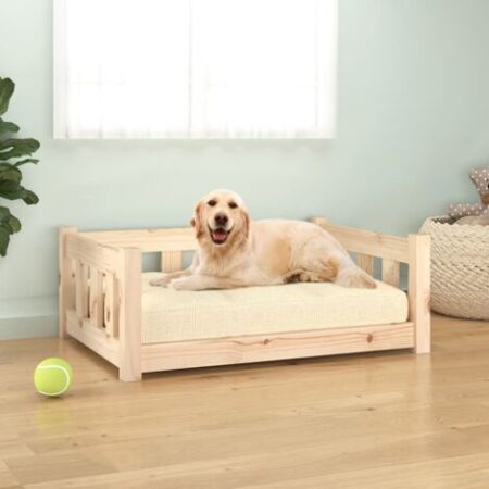 vidaXL Cuccia per Cani 75,5x55,5x28 cm in Legno Massello di Pino