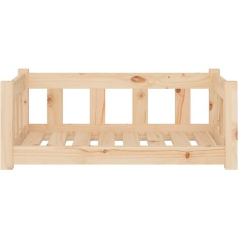 vidaXL Cuccia per Cani 75,5x55,5x28 cm in Legno Massello di Pino