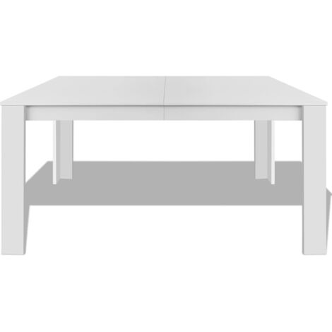 vidaXL Tavolo da Pranzo 140x80x75 cm Bianco