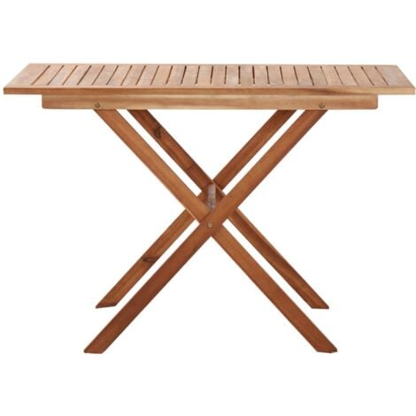 vidaXL Tavolo da Giardino 110x67x74 cm in Legno Massello di Acacia