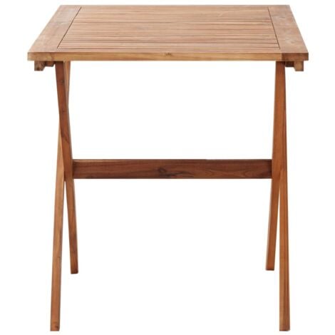 vidaXL Tavolo da Giardino 110x67x74 cm in Legno Massello di Acacia