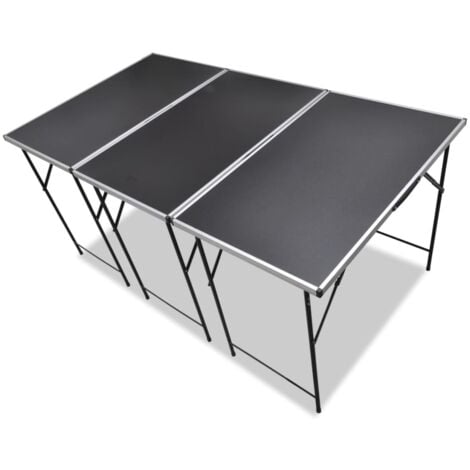 vidaXL Tavoli da Lavoro Set 3 pz Pieghevoli