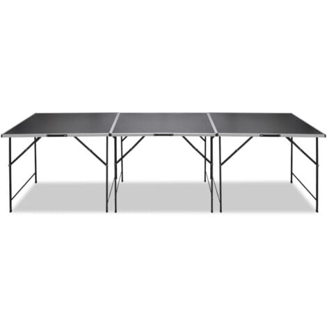 vidaXL Tavoli da Lavoro Set 3 pz Pieghevoli