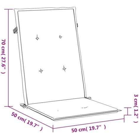 vidaXL Cuscini per Sedie 4 pz Crema 120x50x3 cm in Tessuto