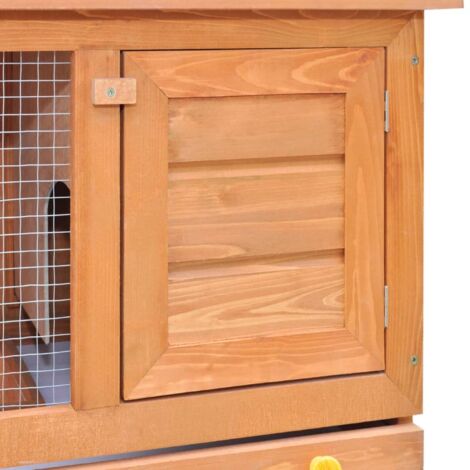 vidaXL Conigliera all'Aperto Gabbia Piccoli Animali 1 Porta Legno