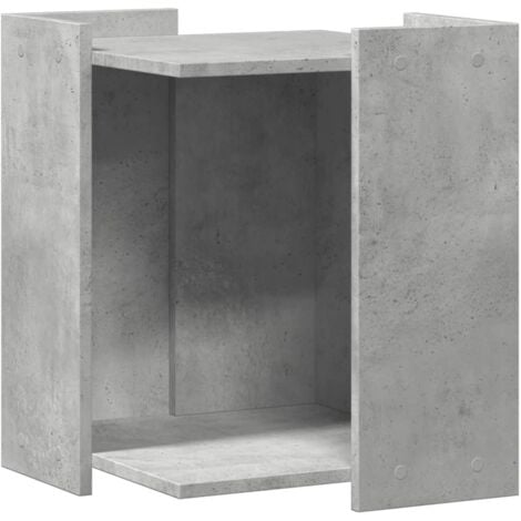 vidaXL Recinto Lettiera Gatti Grigio Cemento 60x40x40 cm in Truciolato