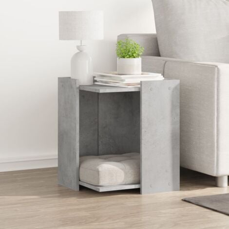 vidaXL Recinto Lettiera Gatti Grigio Cemento 60x40x40 cm in Truciolato