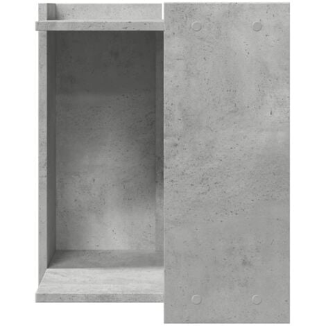 vidaXL Recinto Lettiera Gatti Grigio Cemento 60x40x40 cm in Truciolato
