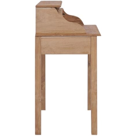 vidaXL Scrivania 90x50x100 cm in Legno Massello di Teak