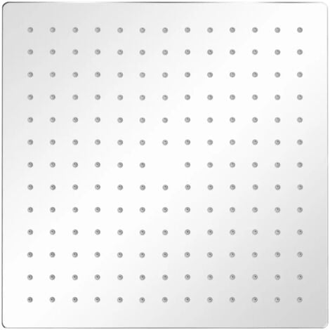 vidaXL Testa Doccia a Pioggia in Acciaio Inossidabile 30x30cm Quadrata