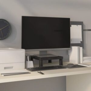 vidaXL Supporto per Monitor Nero 33,5x34x10,5 cm