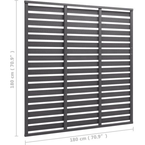 vidaXL Pannello di Recinzione in WPC 180x180 cm Grigio