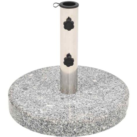vidaXL Base per Parasole in Granito Rotonda 20 kg